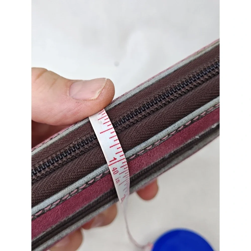 Juicy Couture Women's Pink crest Soft velour wallet Folding Credit Card‎ Money